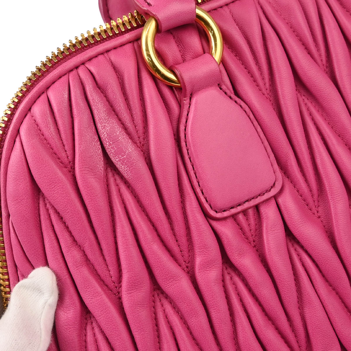 Miu Miu 2016 Leather Matelasse 2way Shoulder Handbag