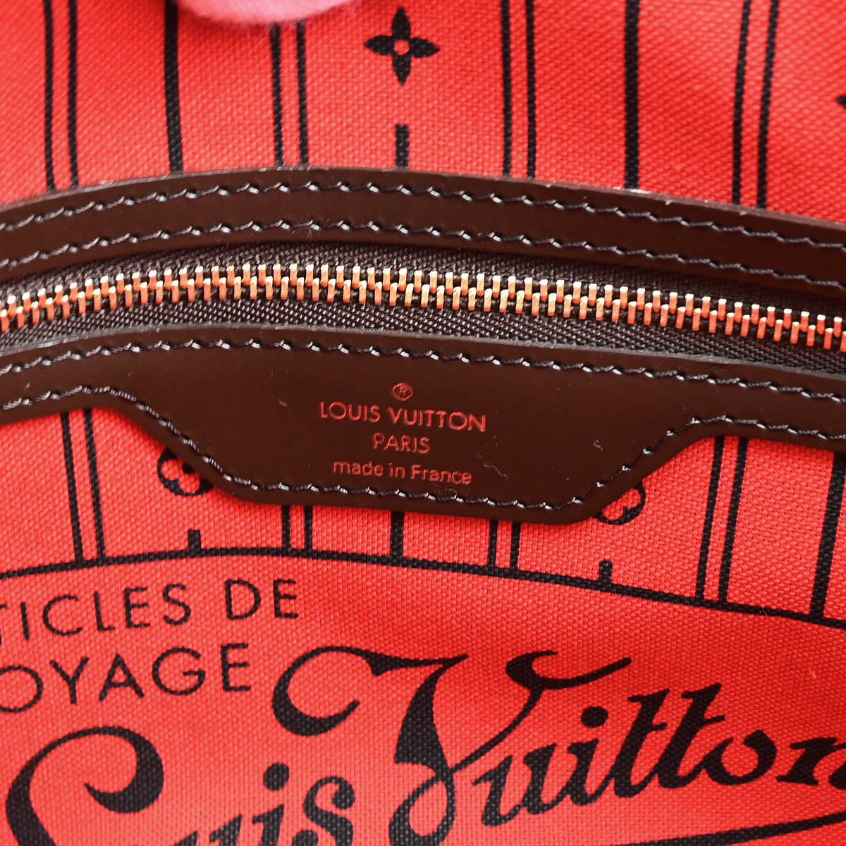 Louis Vuitton 2012 Damier Neverfull PM Tote Handbag N51109