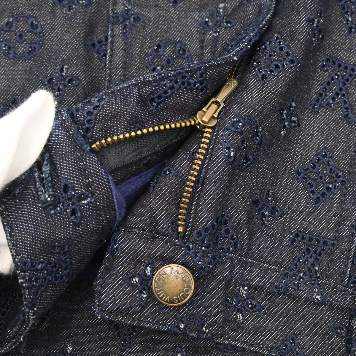 Louis Vuitton 2010 Denim Skirt Navy #34