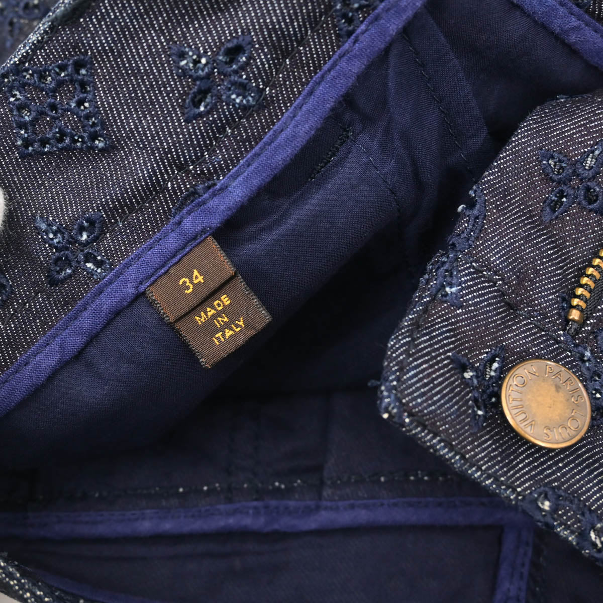 Louis Vuitton 2010 Denim Skirt Navy #34