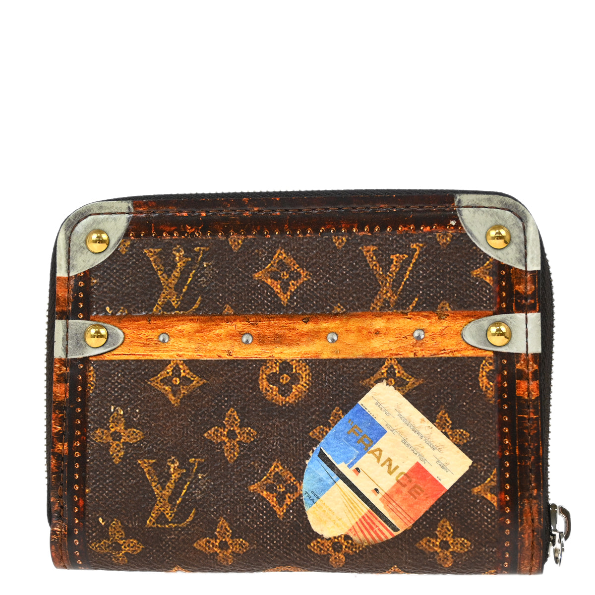 Louis Vuitton 2018 Monogram Trunk Time Zippy Coin Purse Wallet M63834