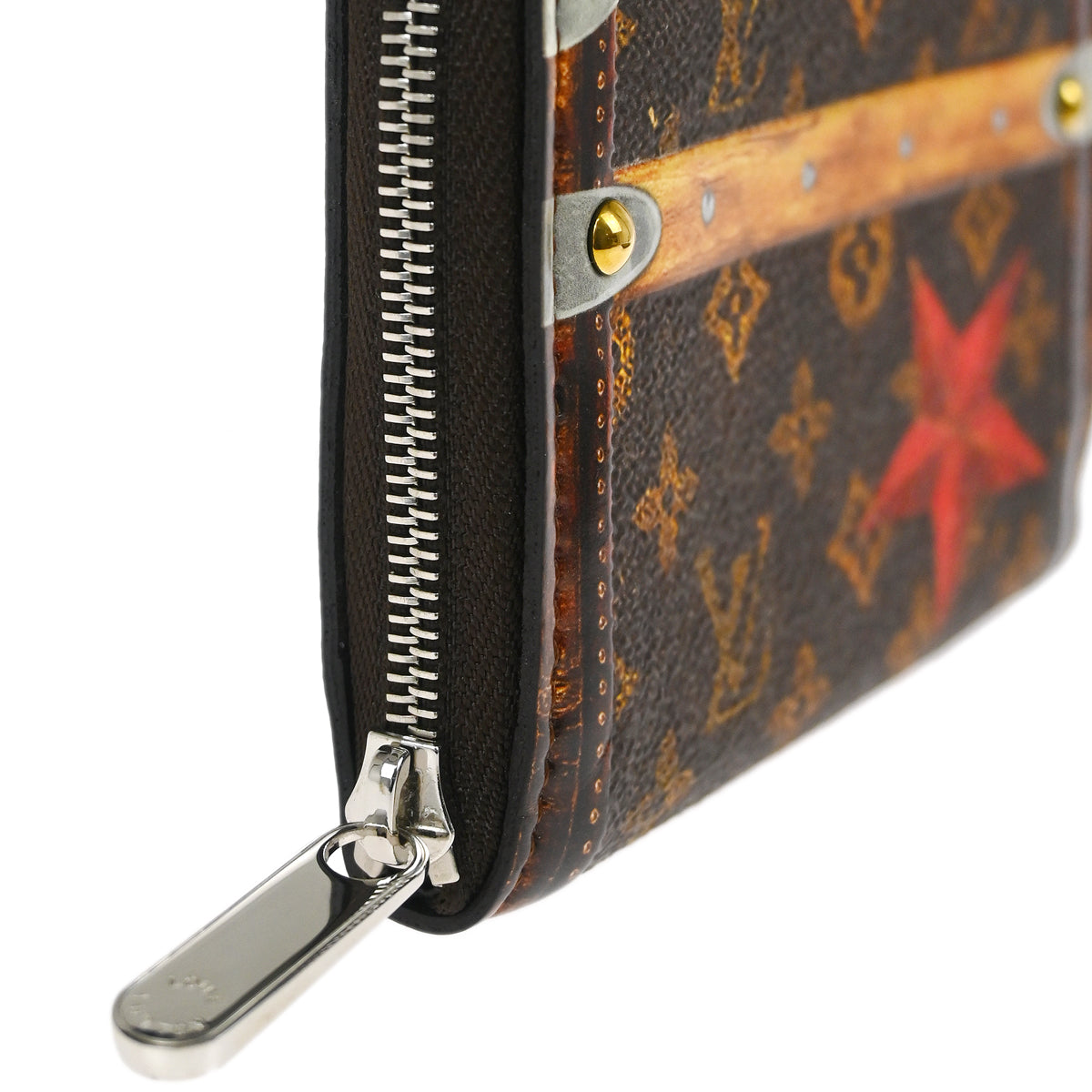 Louis Vuitton 2018 Monogram Trunk Time Zippy Coin Purse Wallet M63834