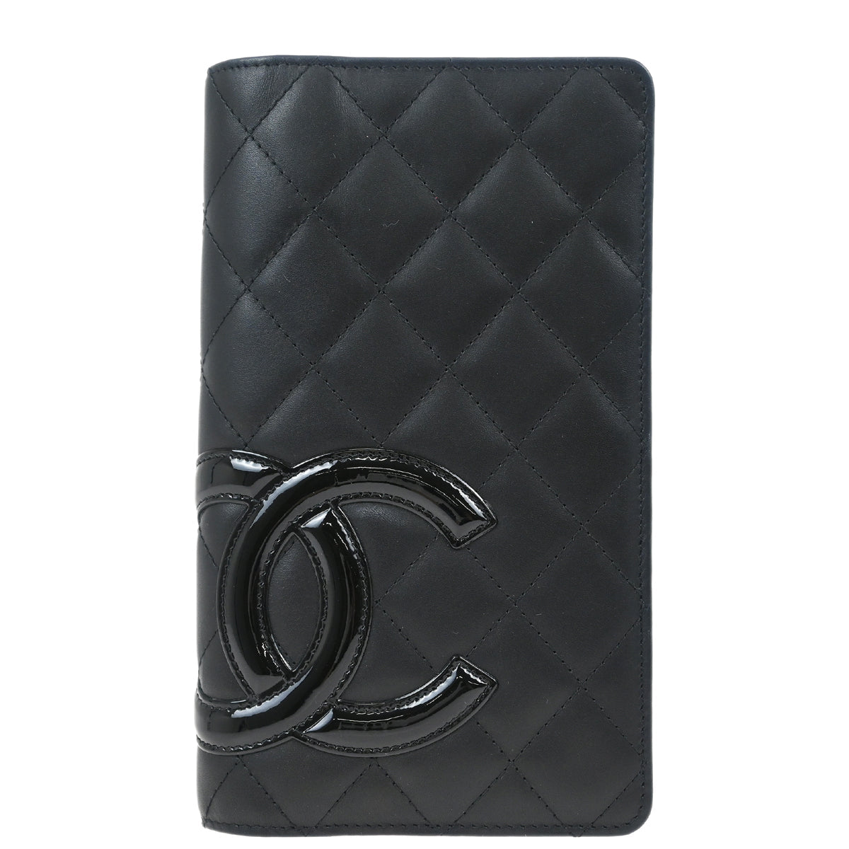 Chanel 2012-2013 Black Calfskin Cambon Ligne Long Wallet