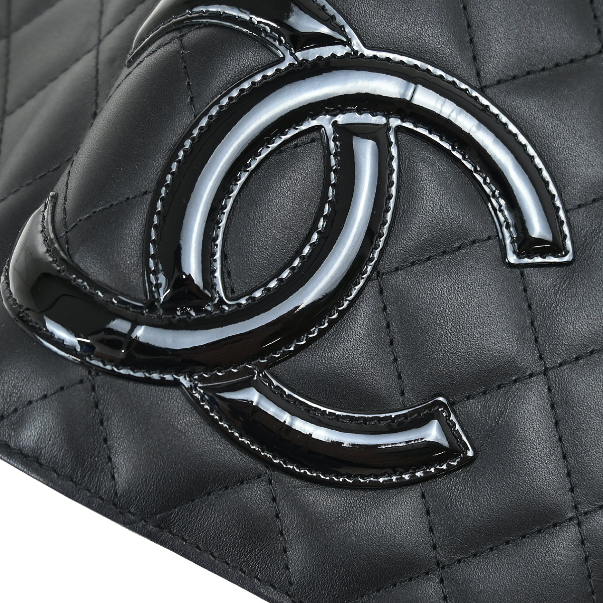 Chanel 2012-2013 Black Calfskin Cambon Ligne Long Wallet