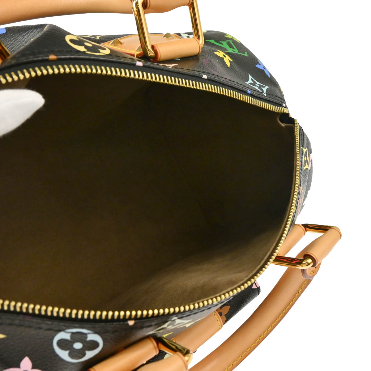 Louis Vuitton 2012 Black Monogram Multicolor Speedy 30 Handbag M92642