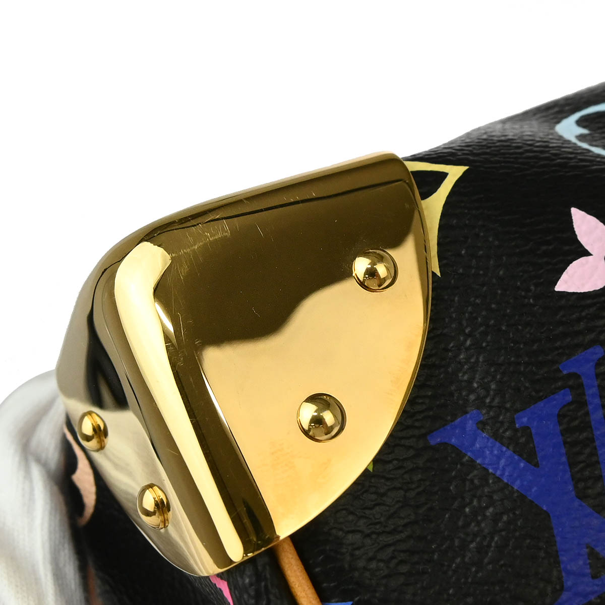 Louis Vuitton 2012 Black Monogram Multicolor Speedy 30 Handbag M92642
