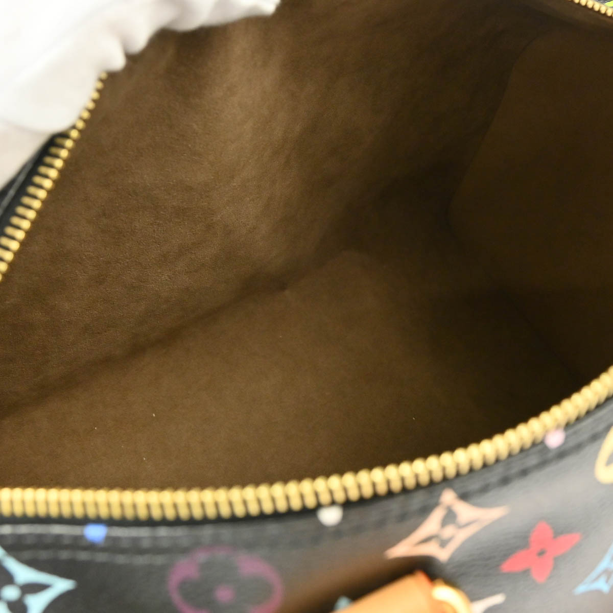 Louis Vuitton 2012 Black Monogram Multicolor Speedy 30 Handbag M92642