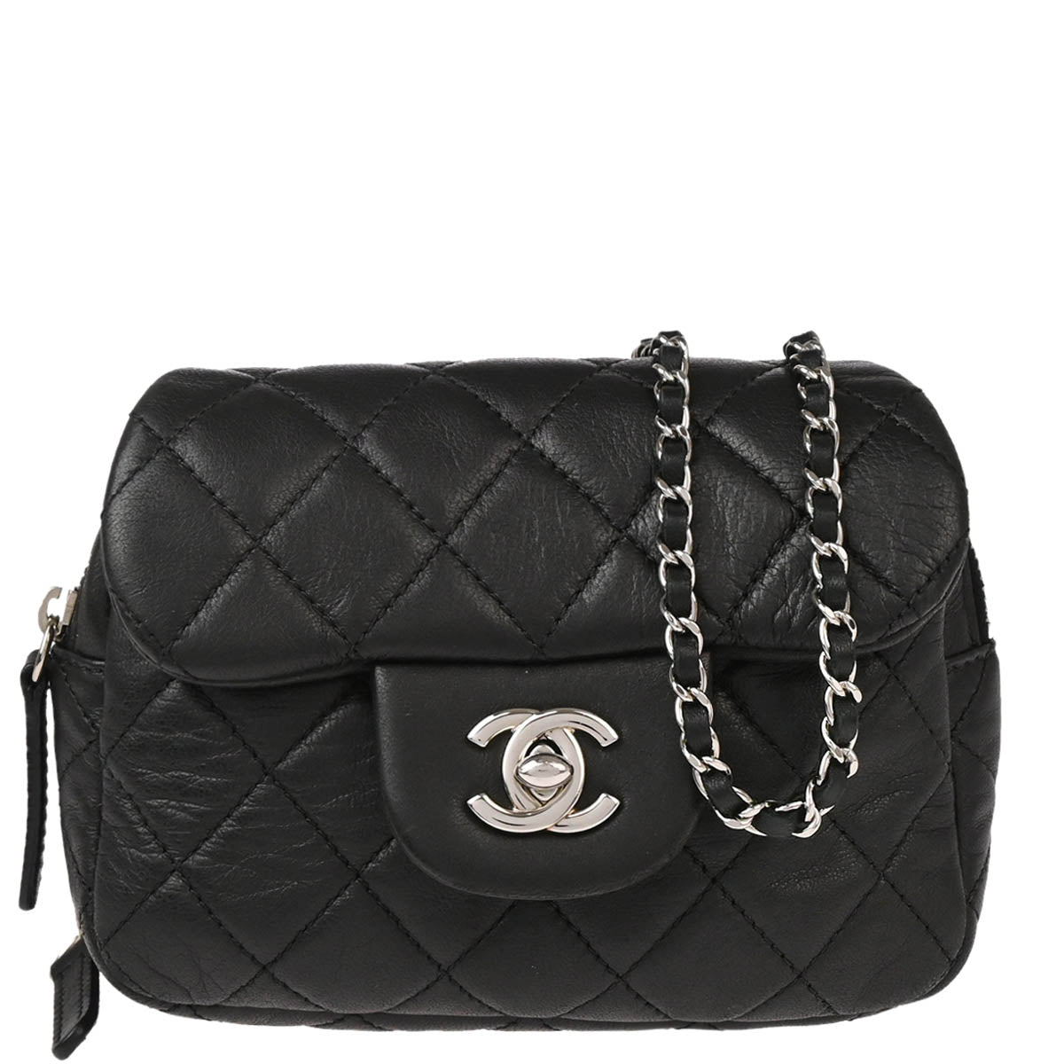 Chanel 2011 Black Lambskin Shoulder Bag WOC
