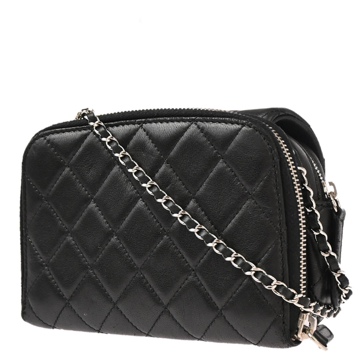 Chanel 2011 Black Lambskin Shoulder Bag WOC