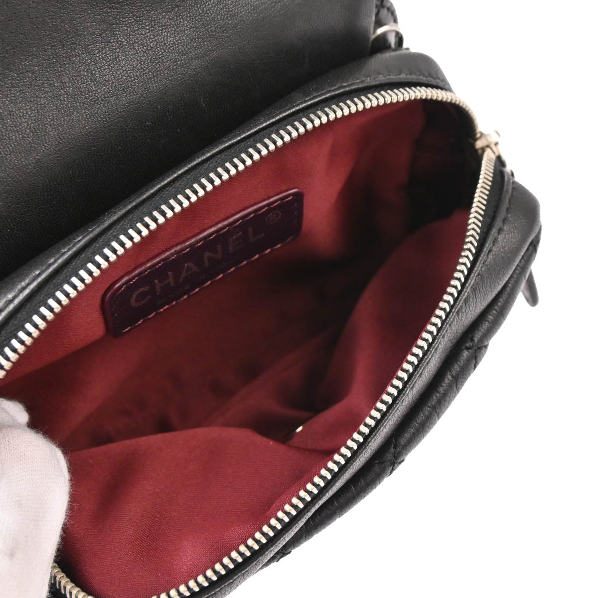 Chanel 2011 Black Lambskin Shoulder Bag WOC