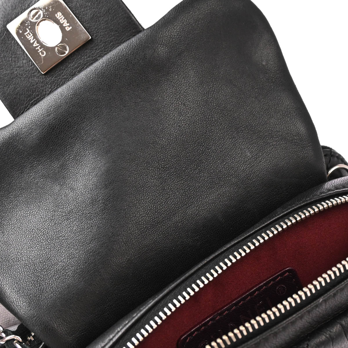 Chanel 2011 Black Lambskin Shoulder Bag WOC