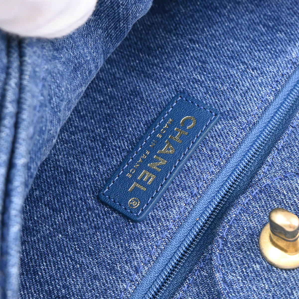 Chanel 2019 Blue Denim Paris-Egypt Hieroglyph 2way Shoulder Tote Handbag