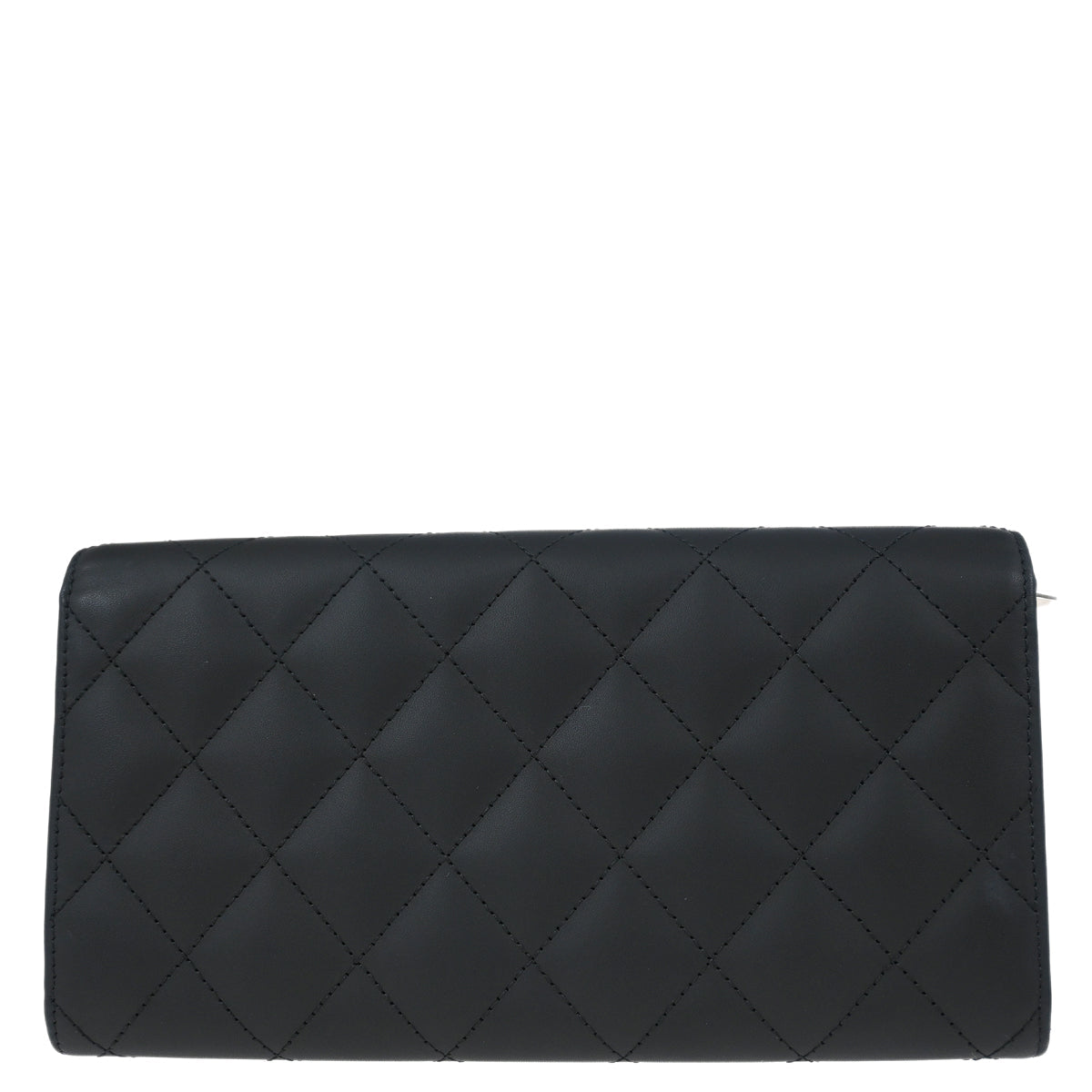 Chanel 2016-2017 Black Calfskin Cambon Ligne Long Wallet