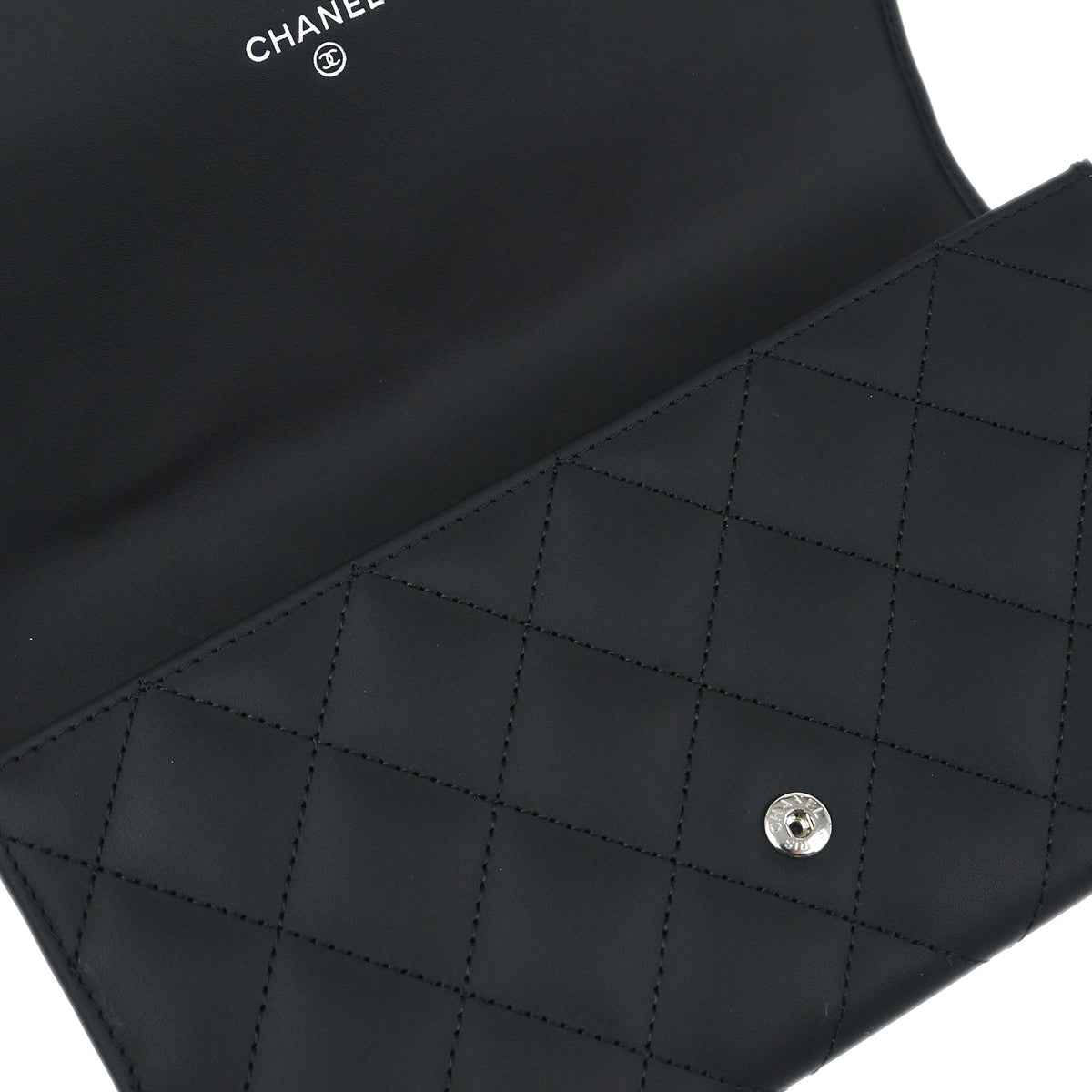 Chanel 2016-2017 Black Calfskin Cambon Ligne Long Wallet