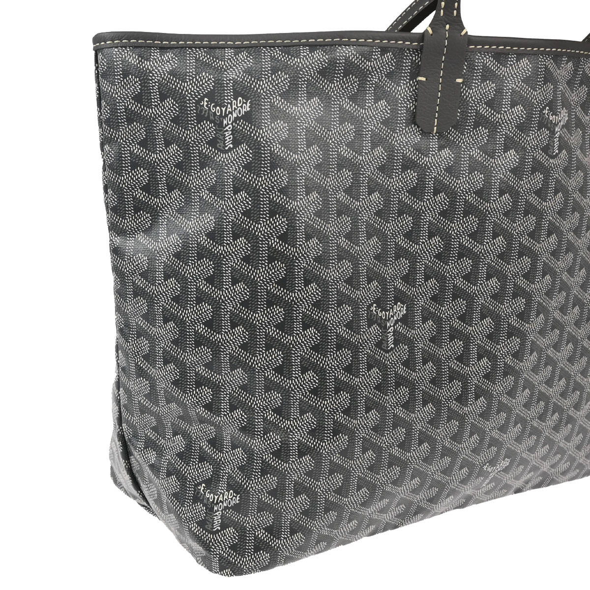 Goyard 2024 Gray Saint Louis PM Tote Handbag