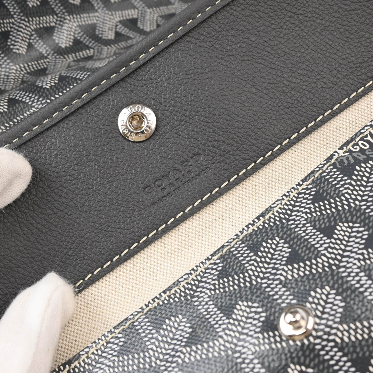 Goyard 2024 Gray Saint Louis PM Tote Handbag