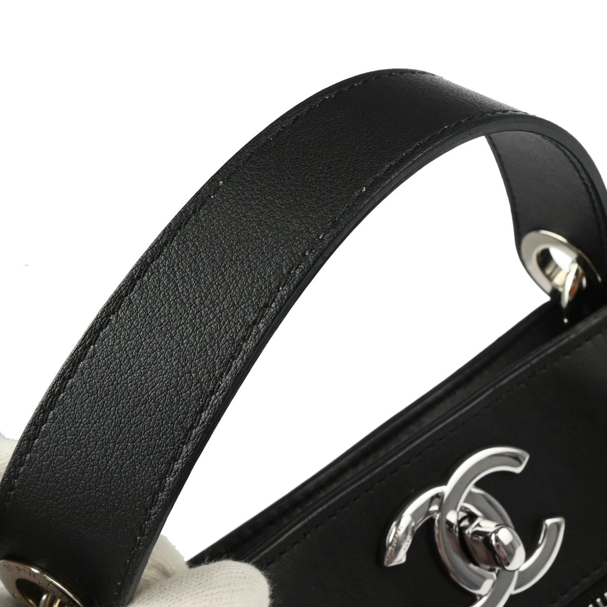 Chanel 2019 Black Calfskin 2way Bucket Handbag
