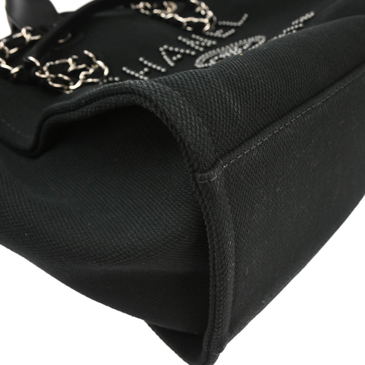 Chanel 2019 Black Canvas Medium Deauville 2way Shoulder Tote Bag