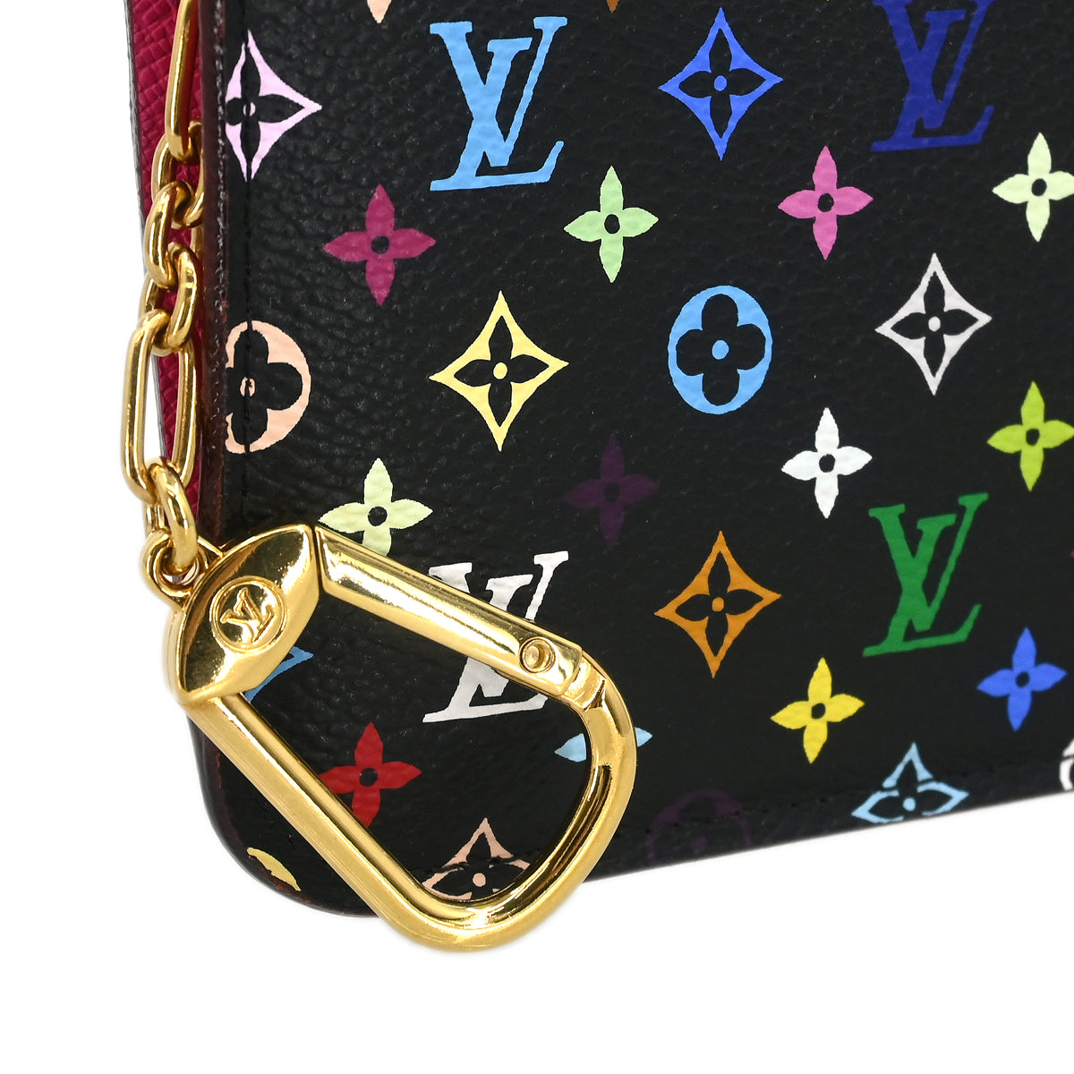 Louis Vuitton 2014 Multicolor Pochette Cles Coin Case Wallet M93735