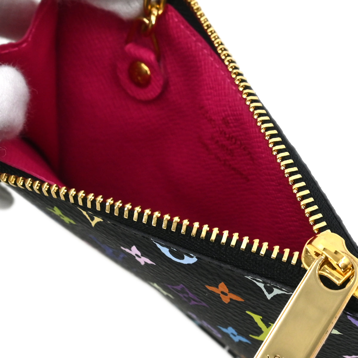 Louis Vuitton 2014 Multicolor Pochette Cles Coin Case Wallet M93735