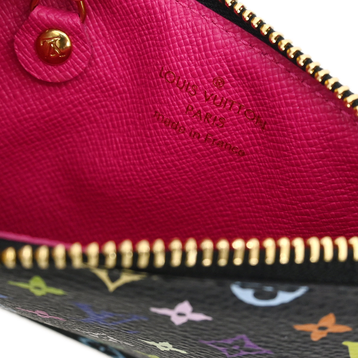 Louis Vuitton 2014 Multicolor Pochette Cles Coin Case Wallet M93735