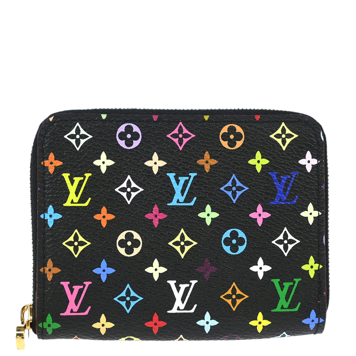 Louis Vuitton 2012 Black Multicolor Zippy Coin Purse Wallet M93740