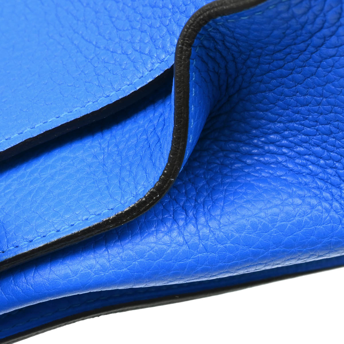 Hermes 2013 Blue Taurillon Clemence Jypsiere 34 Shoulder Bag