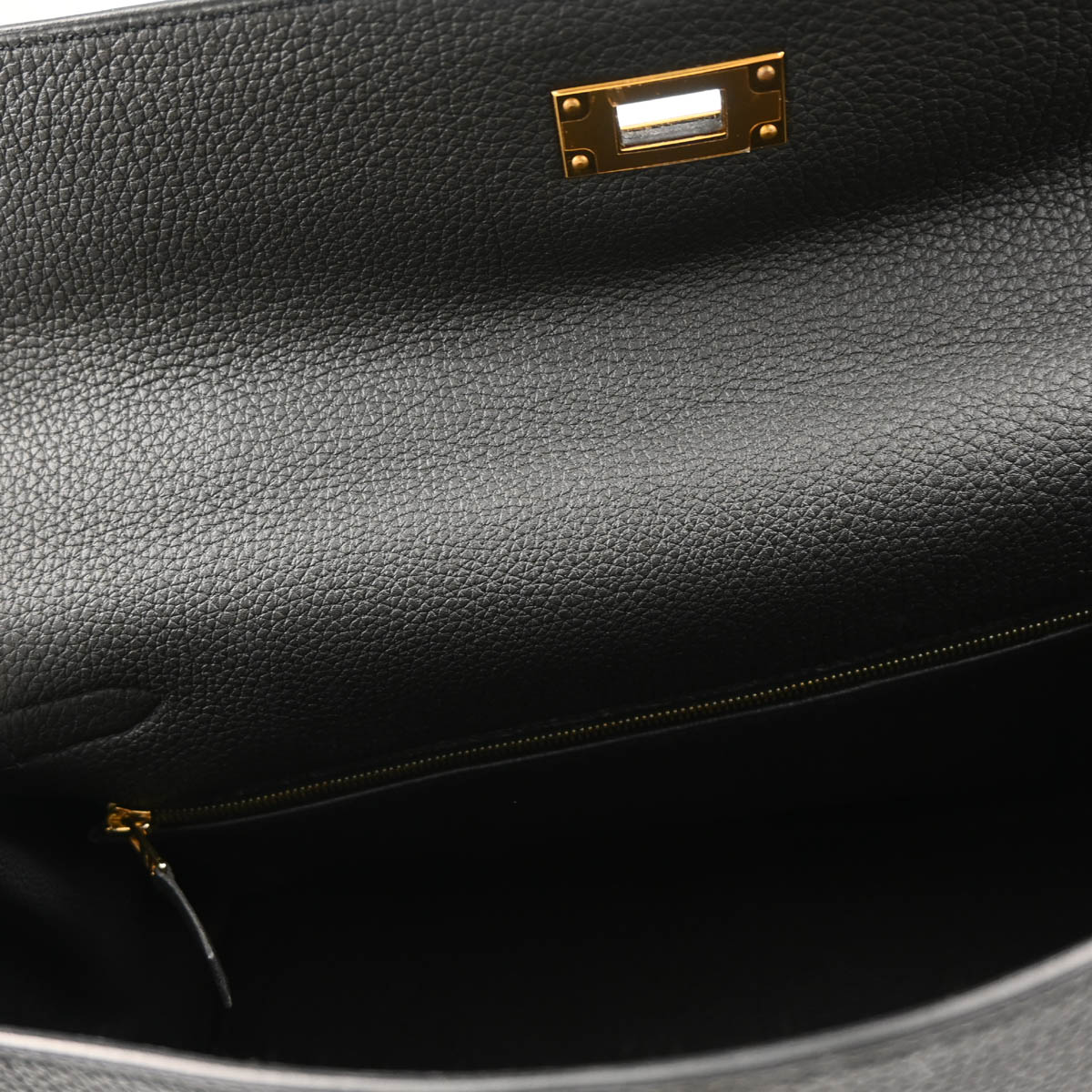 Hermes 2014 Black Togo Kelly 35 Retourne 2way Shoulder Handbag