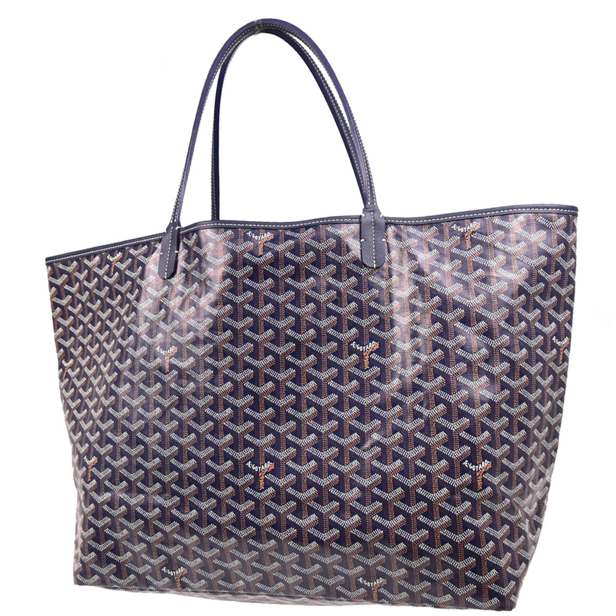 Goyard 2024 Navy Saint Louis GM Tote Handbag
