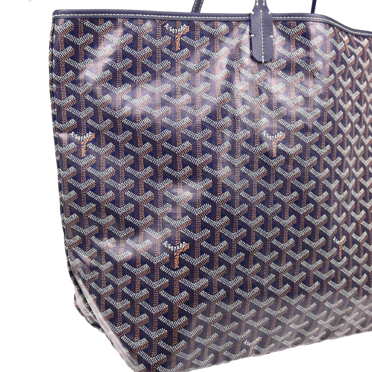 Goyard 2024 Navy Saint Louis GM Tote Handbag