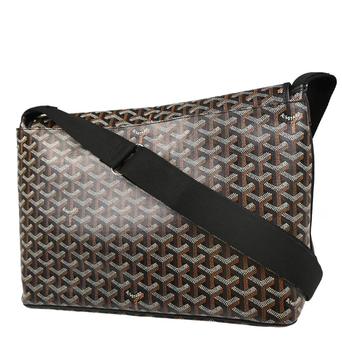 Goyard 2022 Black Capetien MM Messenger Shoulder Bag