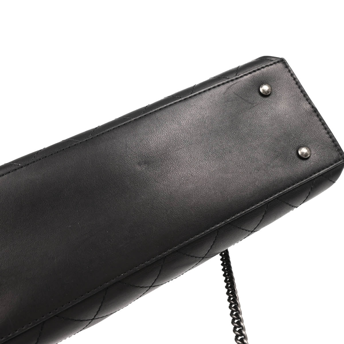 Chanel Black Lambskin 2way Shoulder Handbag