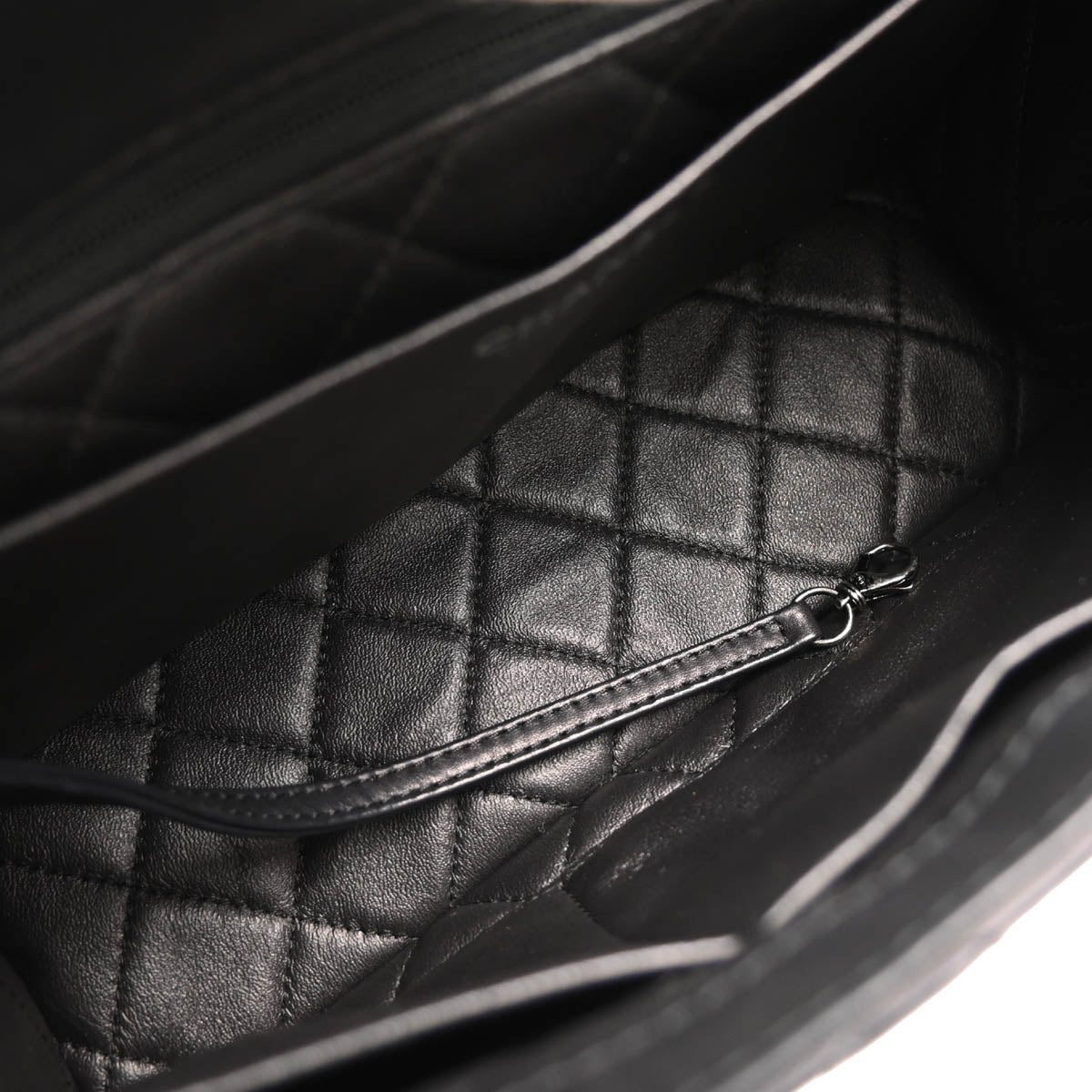 Chanel Black Lambskin 2way Shoulder Handbag