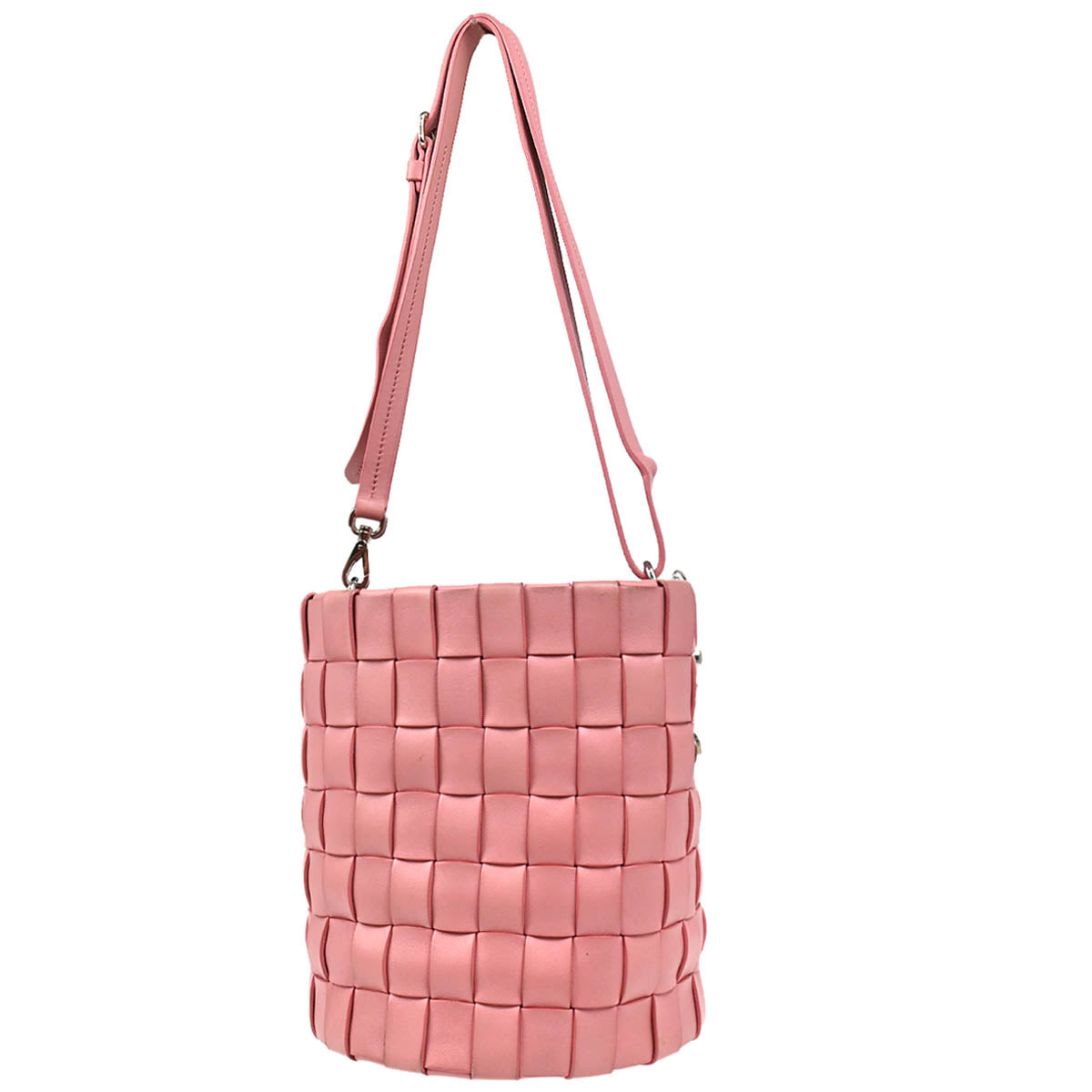 Miu Miu Pink Lambskin Nappa Crystal Shoulder Bag