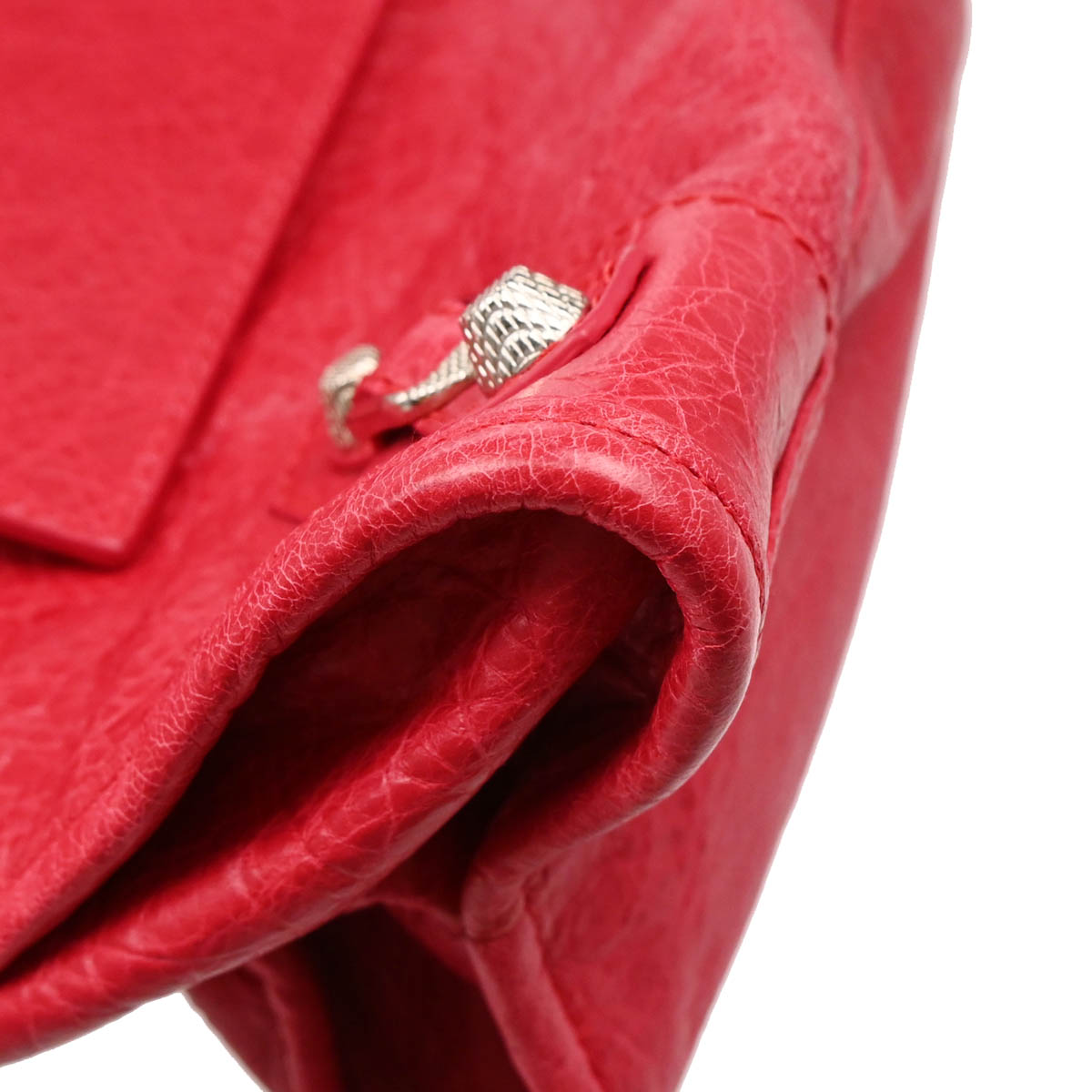 Balenciaga Red Goatskin Medium The City 2way Shoulder Handbag