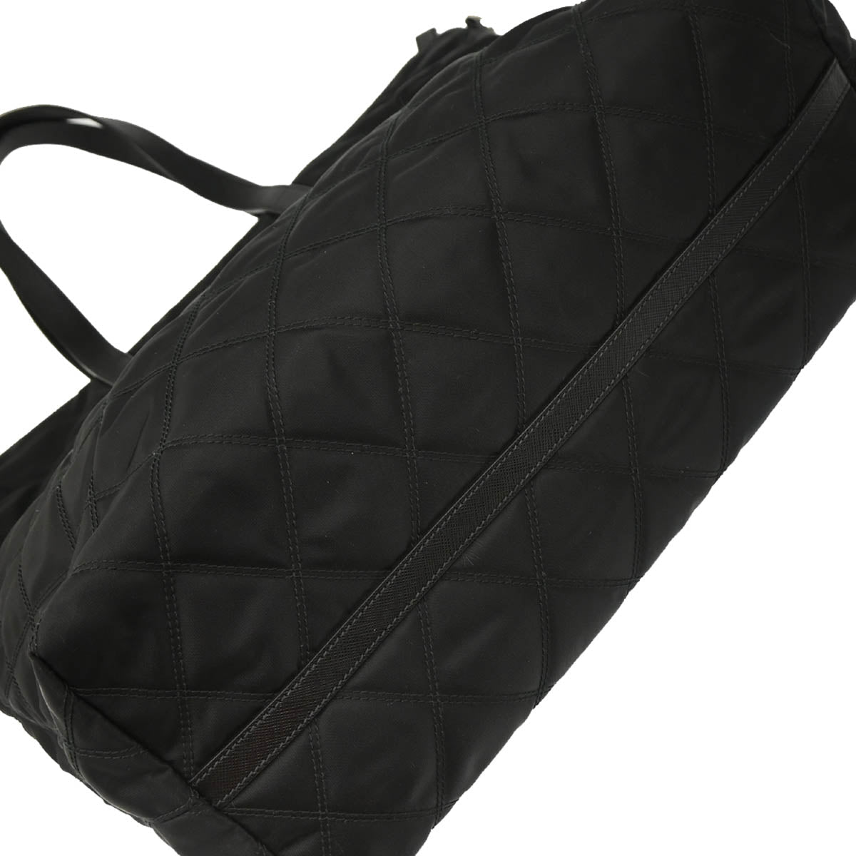 Prada Black Nylon 2way Tote Shoulder Handbag
