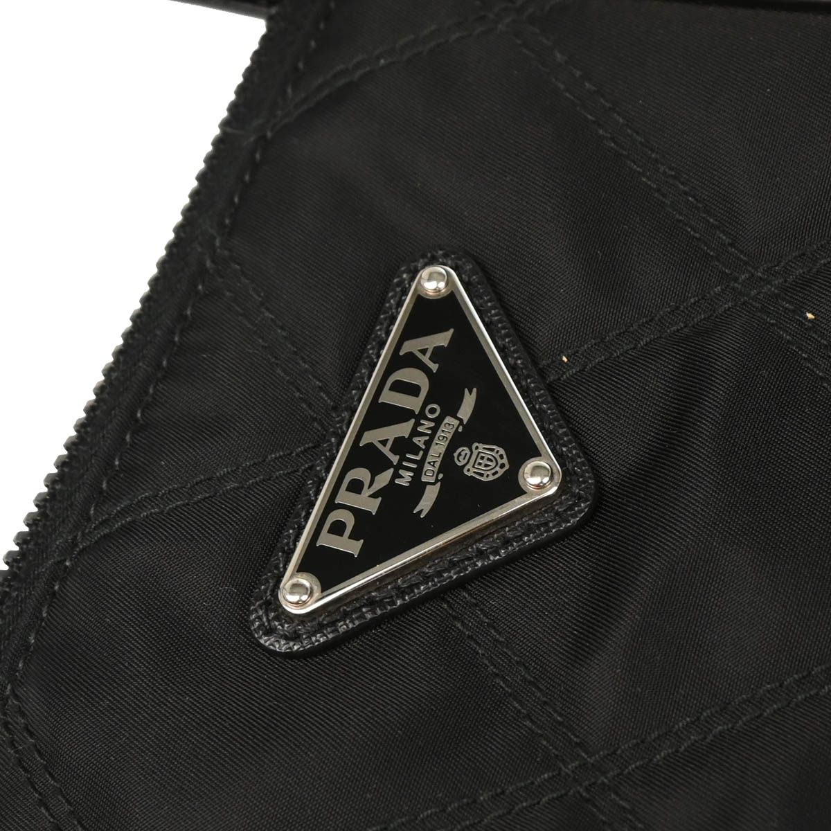 Prada Black Nylon 2way Tote Shoulder Handbag