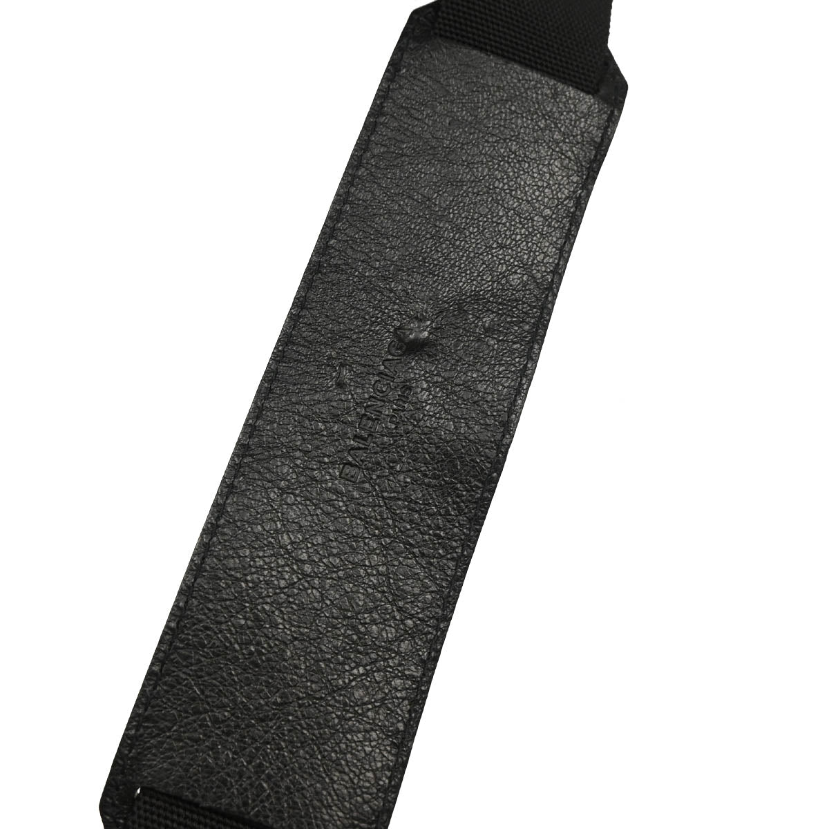 Balenciaga Black Leather Messenger Shoulder Bag