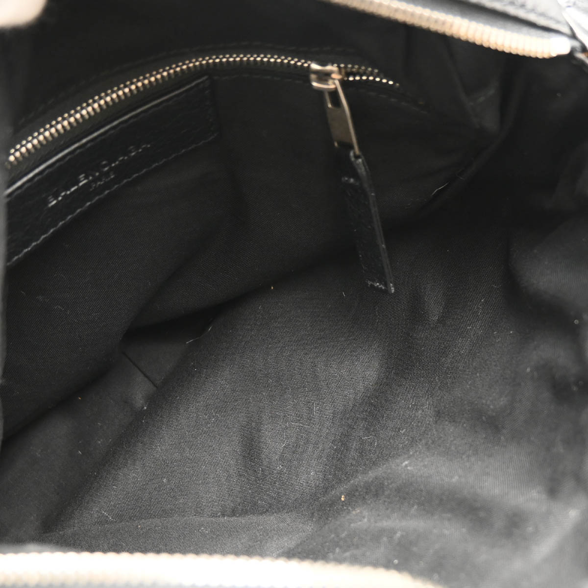 Balenciaga Black Leather Messenger Shoulder Bag