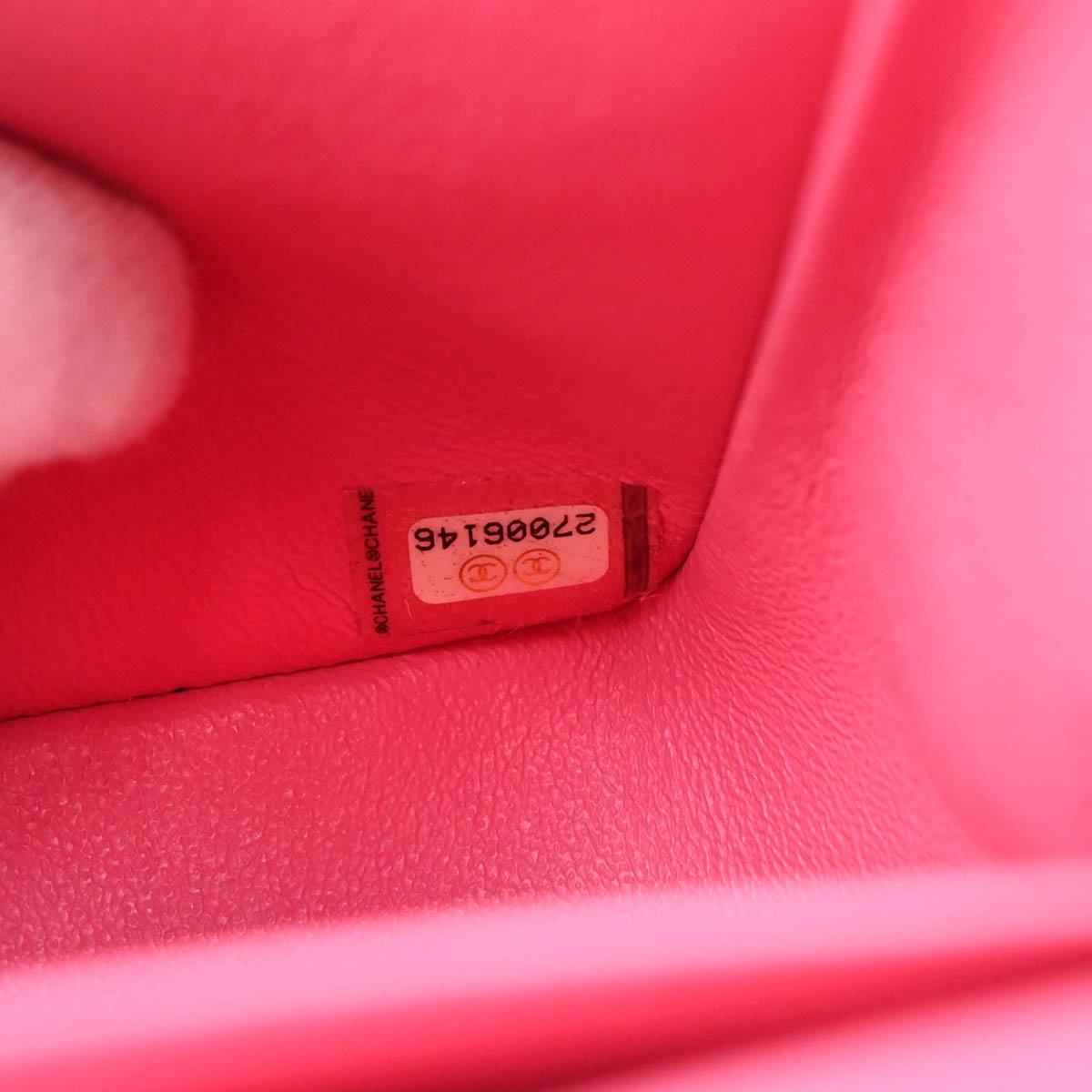 Chanel Pink Calfskin Caviar Medium Classic Double Flap Shoulder Bag