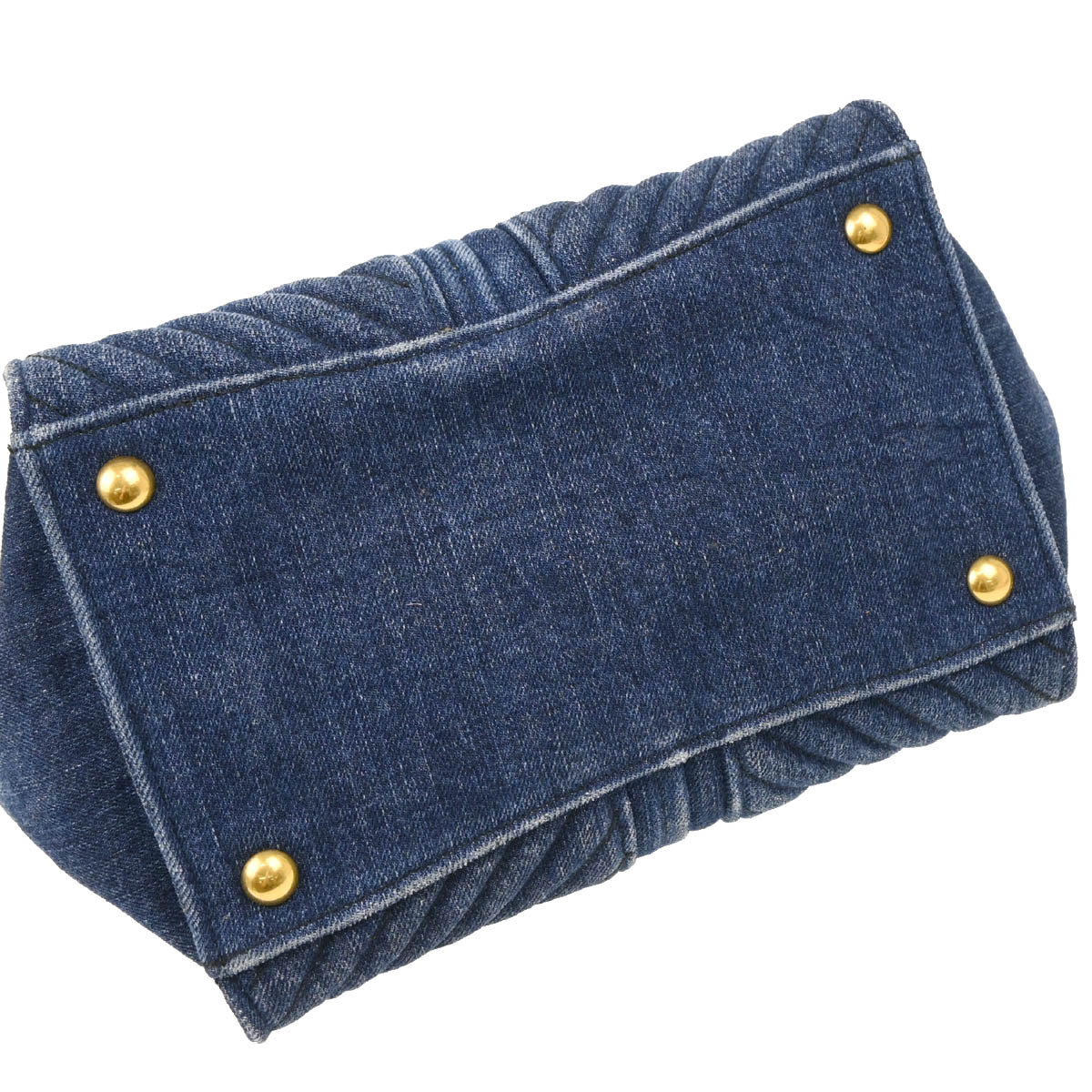 Miu Miu Blue Denim 2way Shoulder Handbag
