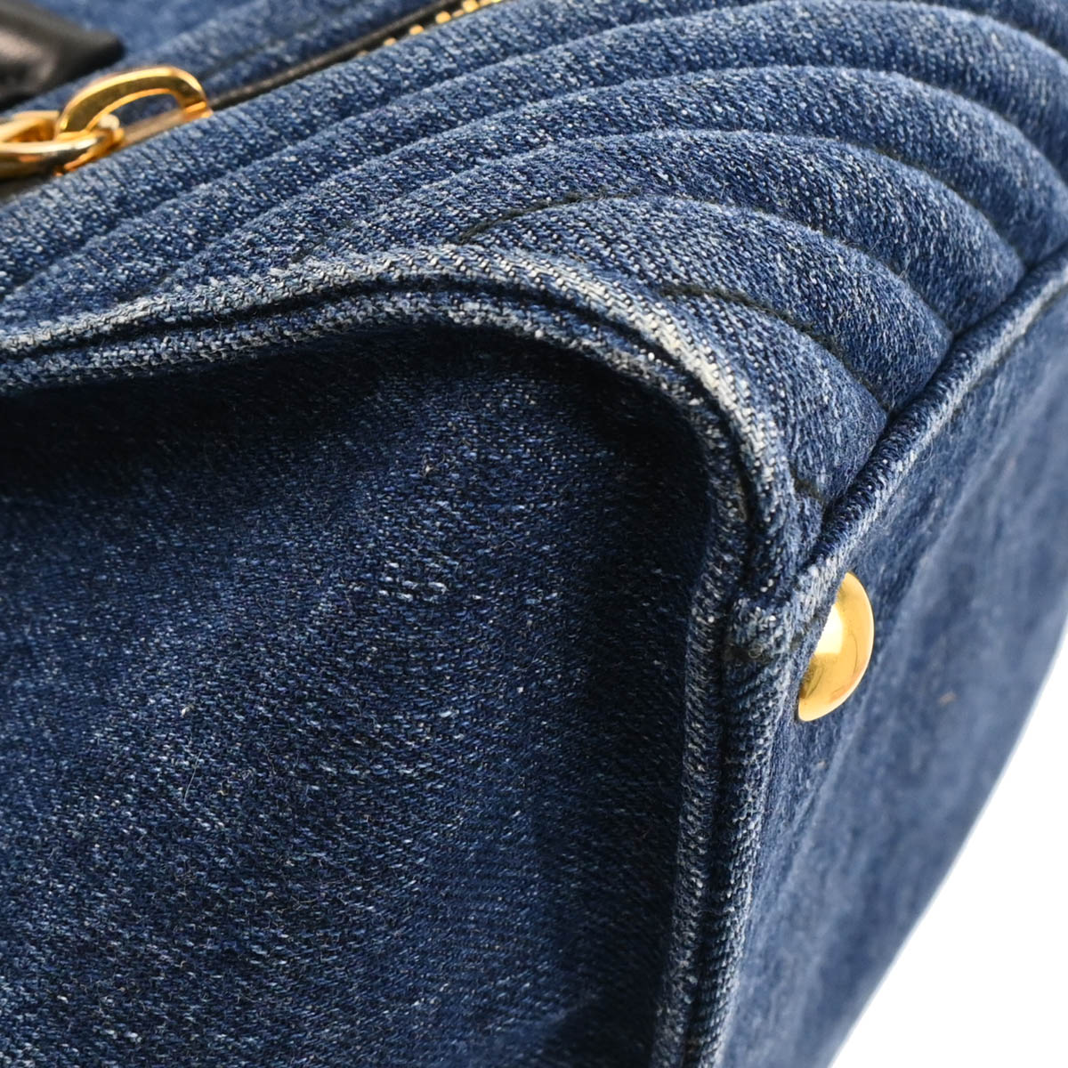 Miu Miu Blue Denim 2way Shoulder Handbag