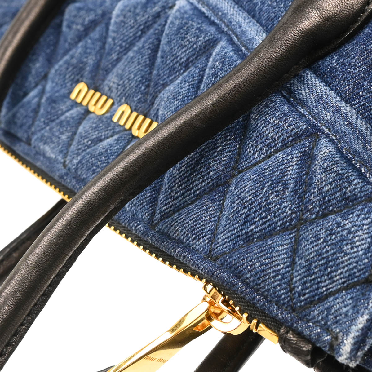 Miu Miu Blue Denim 2way Shoulder Handbag