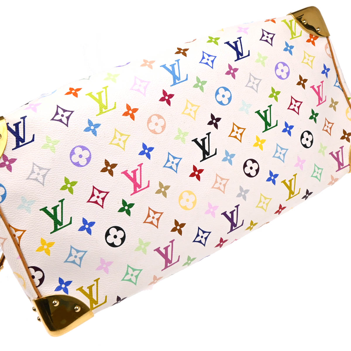Louis Vuitton 2011 White Monogram Multicolor Speedy 40 Handbag M93216