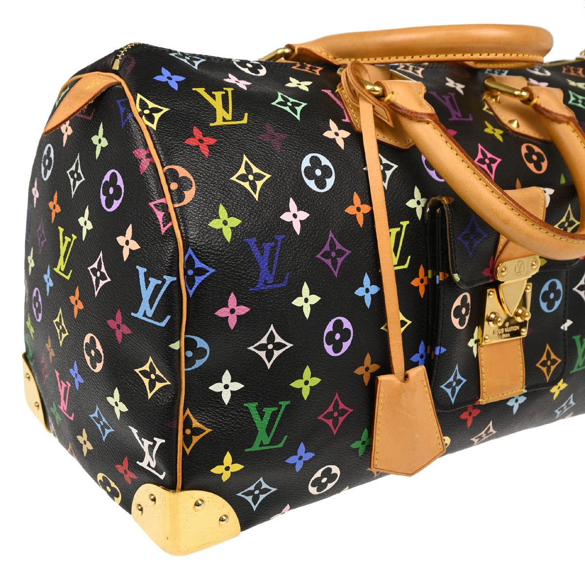 Louis Vuitton 2011 Black Monogram Multicolor Speedy 40 Handbag M93217