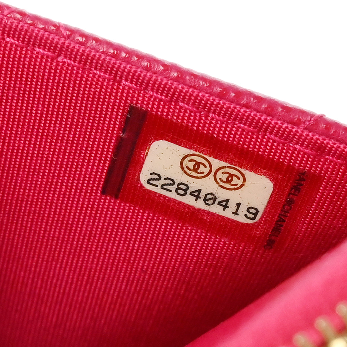 Chanel 2016-2017 Pink Caviar WOC Shoulder Wallet Bag