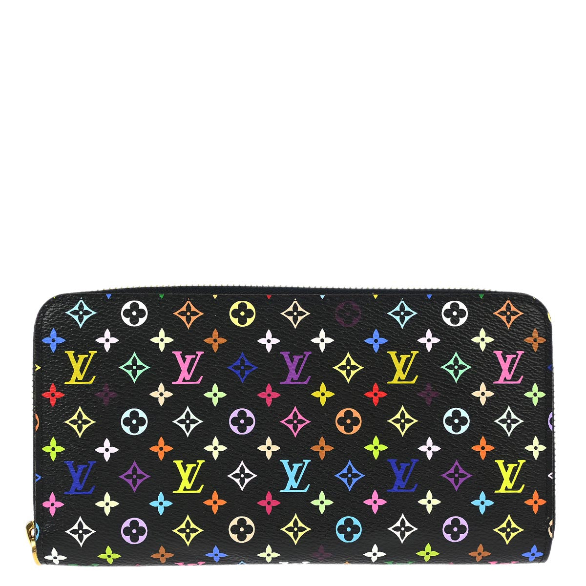 Louis Vuitton 2013 Black Multicolor Zippy Wallet M60243