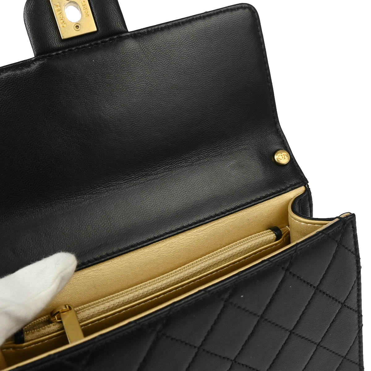 Chanel 2019 Black Lambskin Shoulder Bag