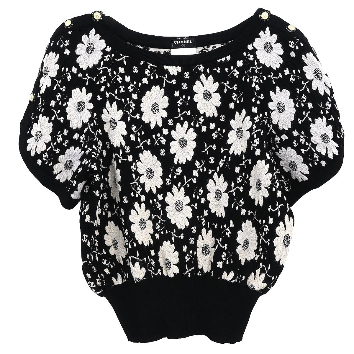 Chanel 2014 Short Sleeve Top Black #34