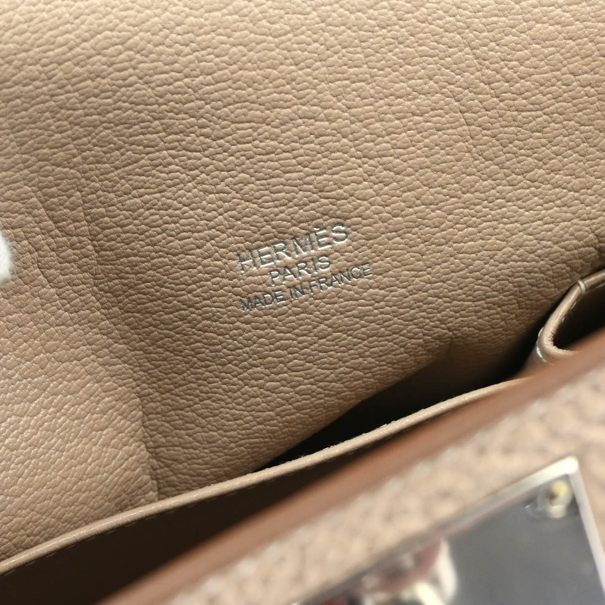 Hermes 2013 Argile Taurillon Clemence Jypsiere 34 Shoulder Bag